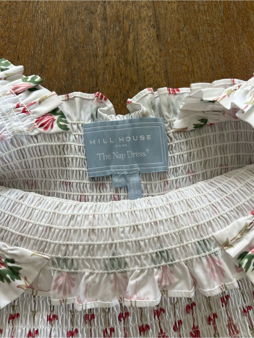 Hill House Ellie Nap Dress in Trailing Fern/White Multi size XXS - Picture 6 of 6